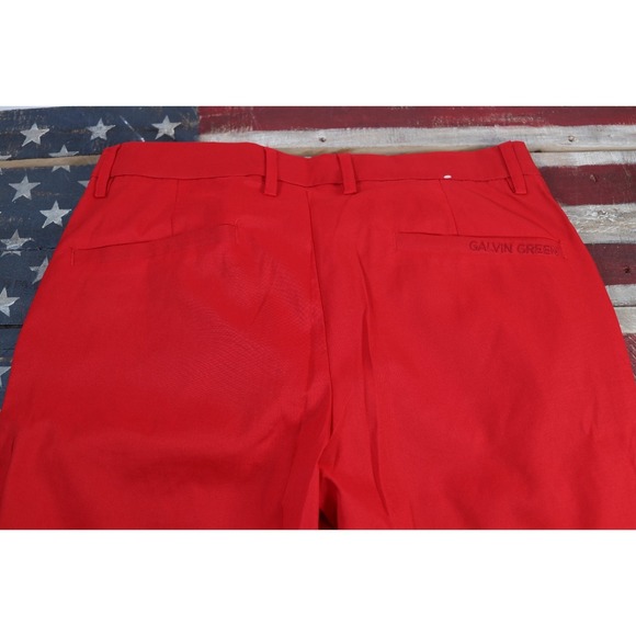 Noah Galvin Green Mens Golf Pants Red 30x30 Breathable Performance - Picture 9 of 10